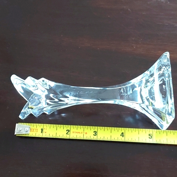 MIKASA Pair Art Deco 24% Lead Crystal Candlesticks 5.5" Tall - Picture 4 of 5